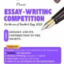 Essay Writing Competition on the eve of Teacher's Day 2025