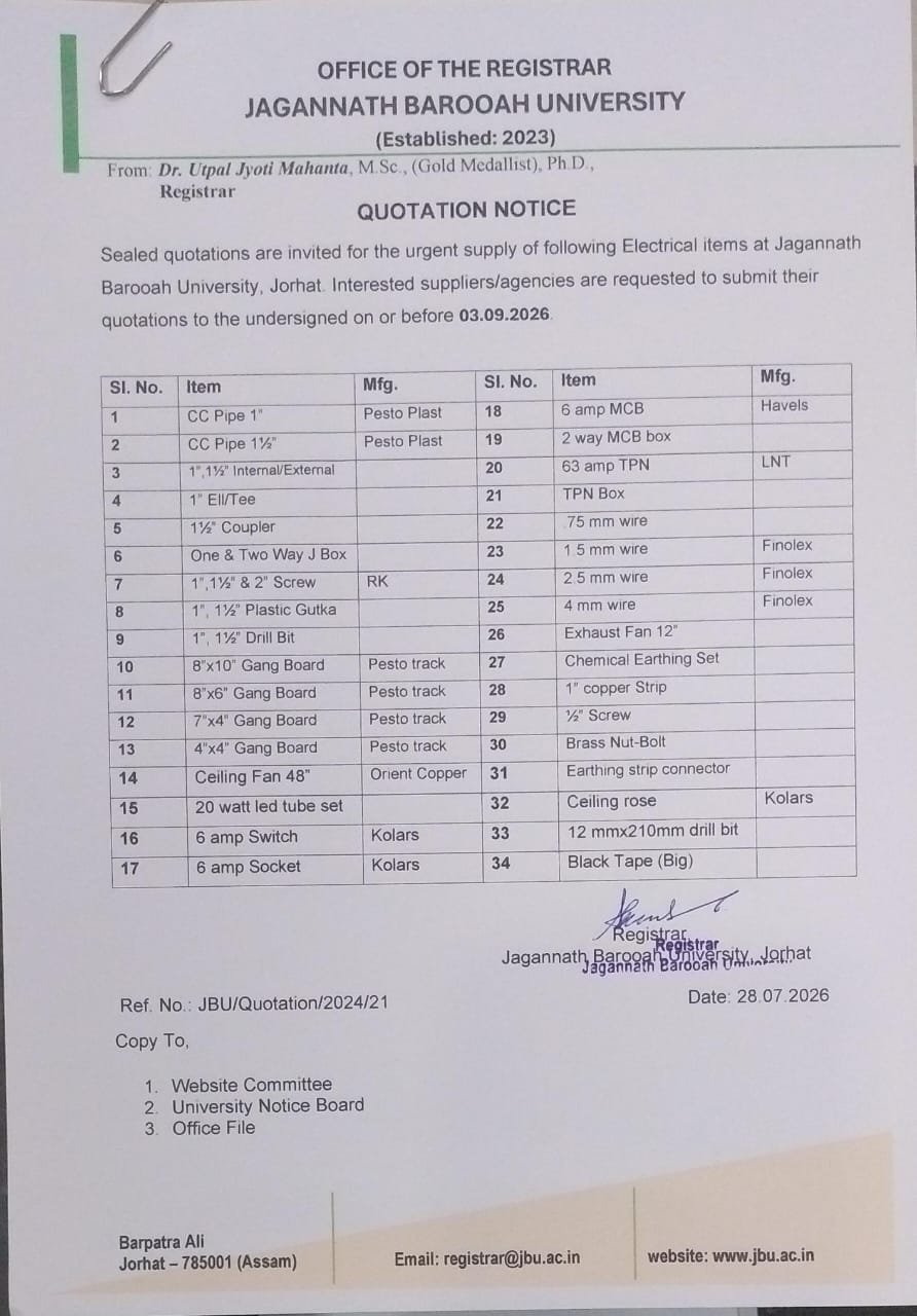 jbu tender 28 08 2026