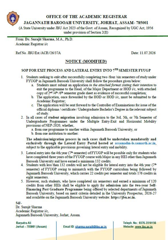 AcR notice 13 07 2026